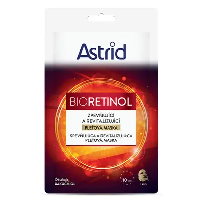 ASTRID BIORETINOL Zpevňující a revitalizující textilní maska, 20ml