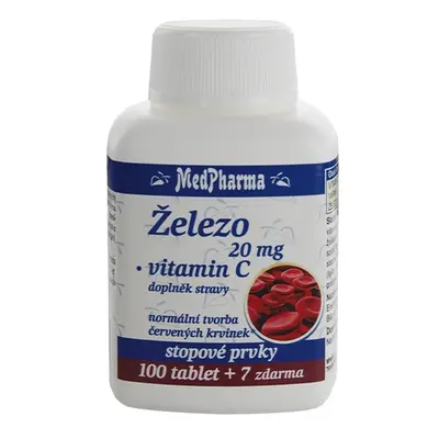 MedPharma Železo 20 mg + vitamin C, 107 tablet