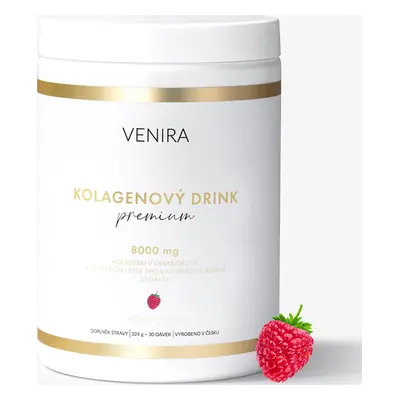 VENIRA PREMIUM kolagenový drink s malinovou příchutí, 324 g