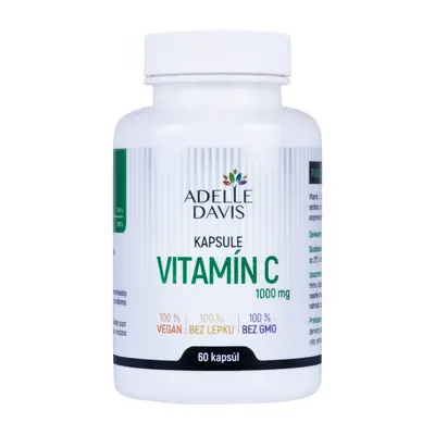 Adelle Davis Adelle Davis, Vitamín C 1000 mg, 60 kapslí