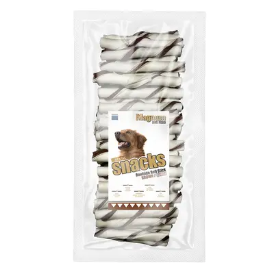 Magnum dog food Magnum Rawhide roll stick 5" 12,5cm (cca 40ks) BROWN/WHITE