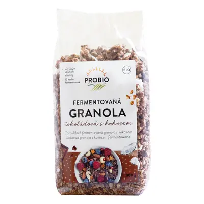 Probio Granola fermentovaná čokoládová s kokosem, 300g