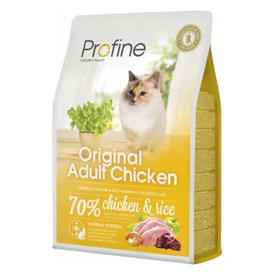 Profine Cat Original krmivo bez lepku pro dospělé kočky s kuřetem a rýží, 2 kg