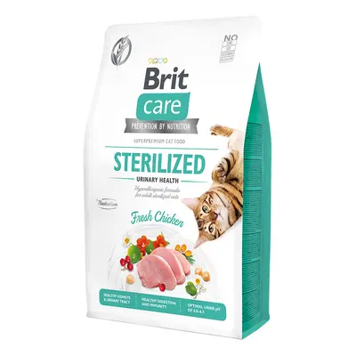 Brit Care Cat krmivo bez obilovin pro zdraví močových cest kastrovaných koček s kuřetem, 2 kg