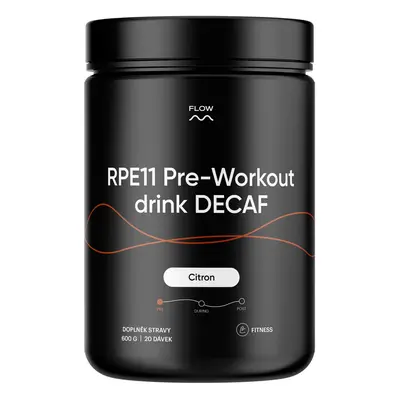 Flow nutrition RPE11 Pre-Workout DECAF drink - citron, 600g