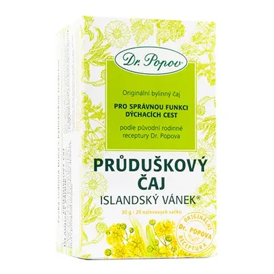 Průduškový čaj Islandský vánek®, porcovaný, 30 g Dr. Popov