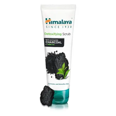 Himalaya Detoxifying Scrub, Detoxikační peeling s aktivním uhlím a zeleným čajem, 75 ml