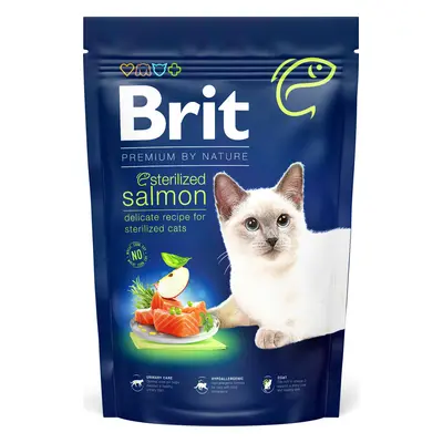 Brit Premium by Nature Cat krmivo pro kastrované kočky s lososem, 1,5 kg