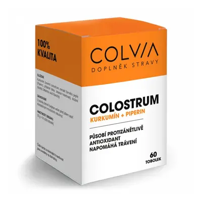 COLVIA Colostrum + Kurkumin + Piperin, 60 ks