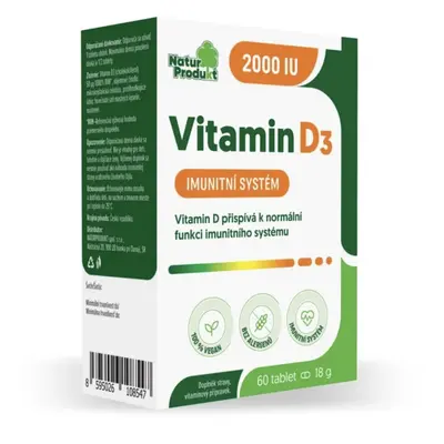 Naturprodukt Vitamin D3 2.000 IU, 60 tablet