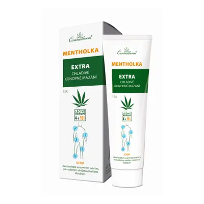 Cannaderm Mentholka EXTRA chladivé mazání, 150ml