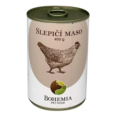 Bohemia Pet Food BOHEMIA Slepičí maso ve vlastní šťávě 400g