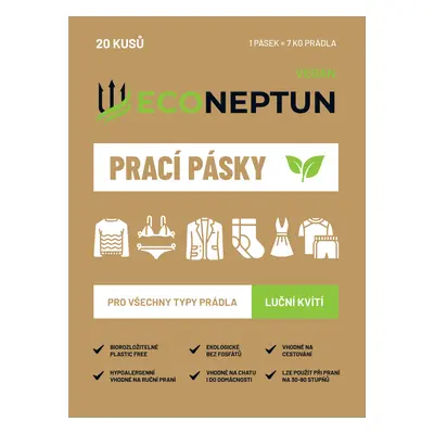 EcoNeptun prací pásky s vůní lučního kvítí, 20ks