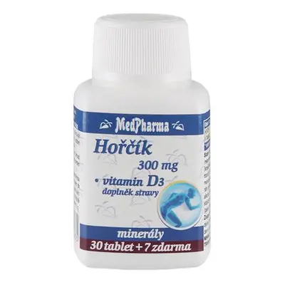 MedPharma Hořčík 300 mg + vitamin D3 - 37 tablet