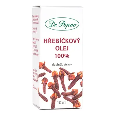 Hřebíčkový olej 100%, 10 ml Dr. Popov