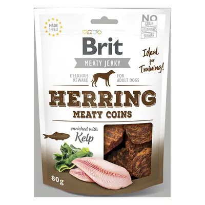 Brit Care Brit Jerky sušené masové pamlsky se sleděm a kuřetem, 80 g