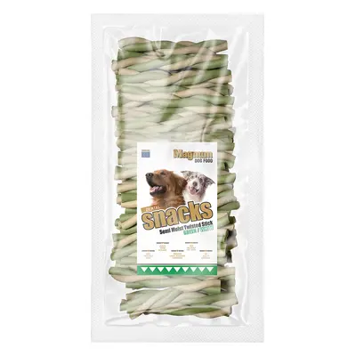 Magnum dog food Magnum kroucená tyčka 12,5cm 50ks GREEN/WHITE