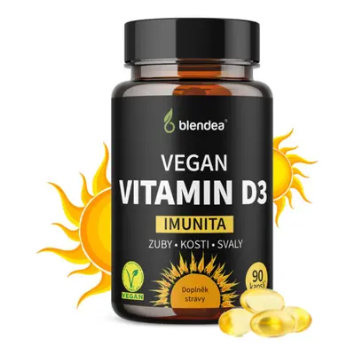 Blendea Vegan Vitamin D3, 100 % rostlinné, 90 kapslí