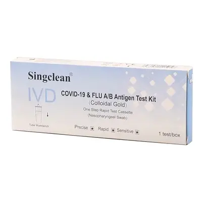 Singclean® 1x Singclean 3v1 Chřipka A/B/SARS-CoV-2 výtěrový test