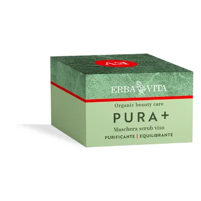 Erba Vita PURA + maschera scrub - pleťová maska s jemným peelingem, 100ml