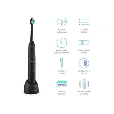 TrueLife SonicBrush Compact Black- Zubní kartáček