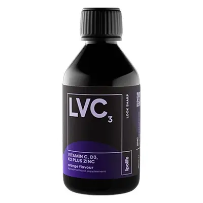 Lipolife Liposomální vitamín C, D3, K2+zinek s příchutí pomeranče, 240ml