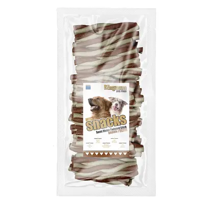 Magnum dog food Magnum kroucená tyčka 12,5cm 50ks BROWN/WHITE