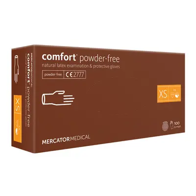 Mercator Medical Latexové rukavice Mercator Comfort powder-free, nepudr., 100 ks Velikost: XS