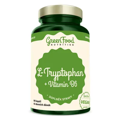 GreenFood Nutrition L-Tryptophan + Vitamin B6 90 kapslí