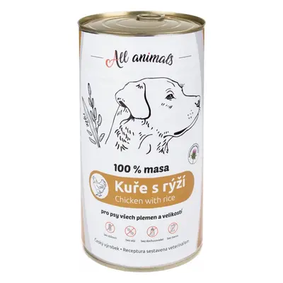 All Animals DOG kuřecí mleté maso s rýží 1200g