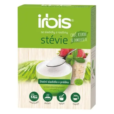 Irbis Stévie - sypké sladidlo, 250 g