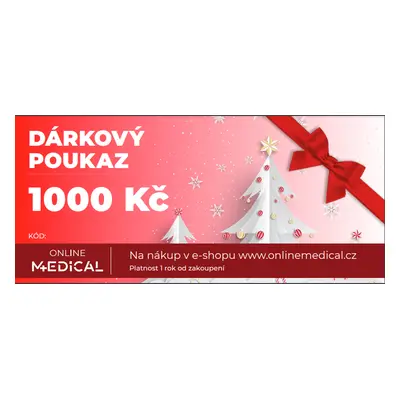 Vánoční dárkový poukaz OnlineMedical - 1000 Kč