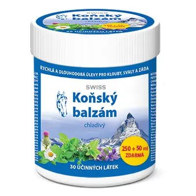 Koňský balzám SWISS chladivý, 250 + 50 ml