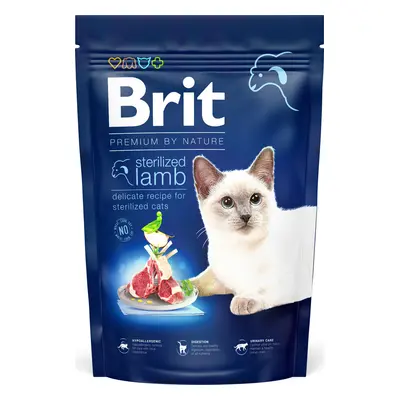 Brit Premium by Nature Cat krmivo pro kastrované kočky s jehněčím, 1,5 kg