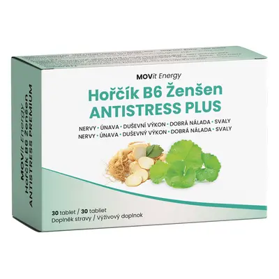 : MOVit Energy MOVit Hořčík B6 Ženšen Antistress PLUS, 30tbl.