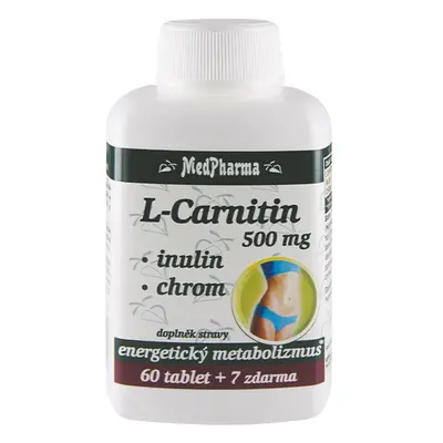 MedPharma L-Carnitin 500 mg + inulin + chrom, 67 tablet