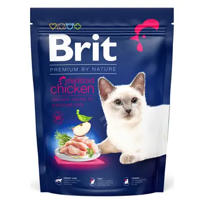 Brit Premium by Nature Cat krmivo pro kastrované kočky s kuřetem, 300 g