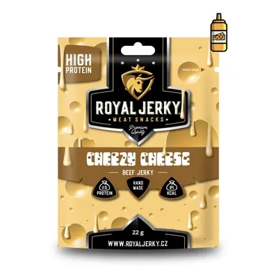 Royal Jerky Hovězí sušené maso CHEEZY CHEESE, 22 g