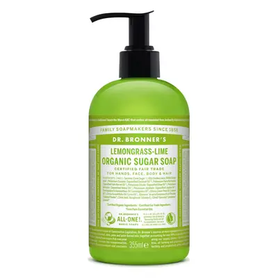 Dr. Bronner's Tekuté mýdlo na tělo i vlasy Sugar-Shikakai, Lemongrass-Lime 355 ml