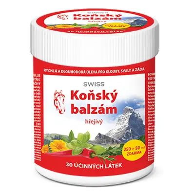 Koňský balzám SWISS hřejivý, 250 + 50 ml