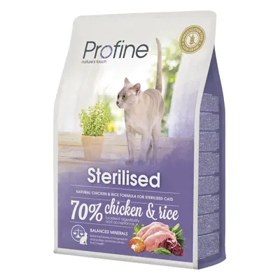 Profine Cat Sterilized krmivo bez lepku pro kastrované kočky s kuřetem a rýží, 2 kg