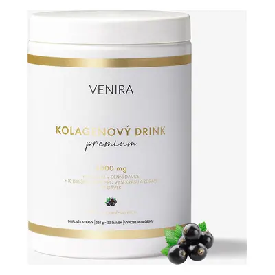 VENIRA PREMIUM kolagenový drink, černý rybíz, 324 g