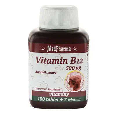 MedPharma Vitamin B12 (kyanokobalamin) 500 µg, 107 tablet