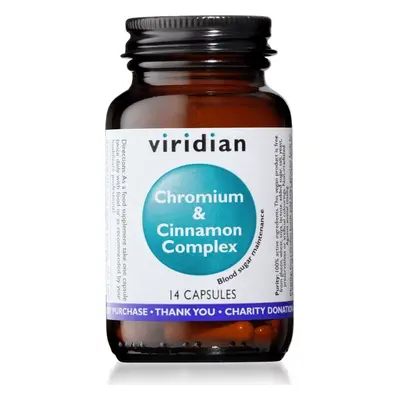 Viridian Nutrition Viridian Chromium & Cinamon Complex, 14 ks Varianta: Chromium and Cinamon Com