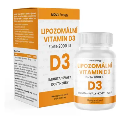 MOVit Energy MOVit Lipozomální Vitamin D3 Forte 2000 IU, 60 veganských kapslí