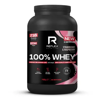 Reflex Nutrition Reflex 100% Whey Protein, 720 g Varianta: 100% Whey Protein 720g jahoda malina