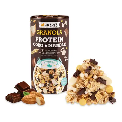 Mixit Proteinová granola čoko & mandle, 450 g