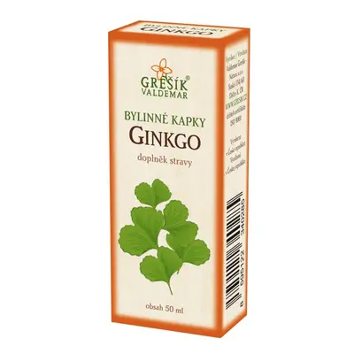 Valdemar Grešík - Natura s.r.o. Grešík Ginkgo kapky 50 ml