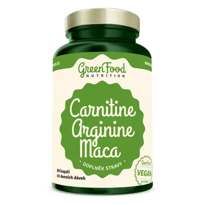 GreenFood Nutrition Carnitin Arginin Maca 90 kapslí