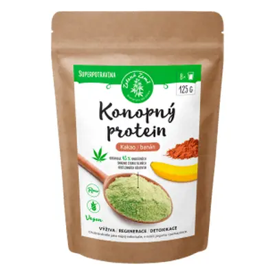 Zelená Země Konopný protein 125 g kakao s banánem